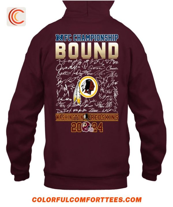 2024 NFC Championship Bound Redskins Hail To Ther Redskins T-Shirt