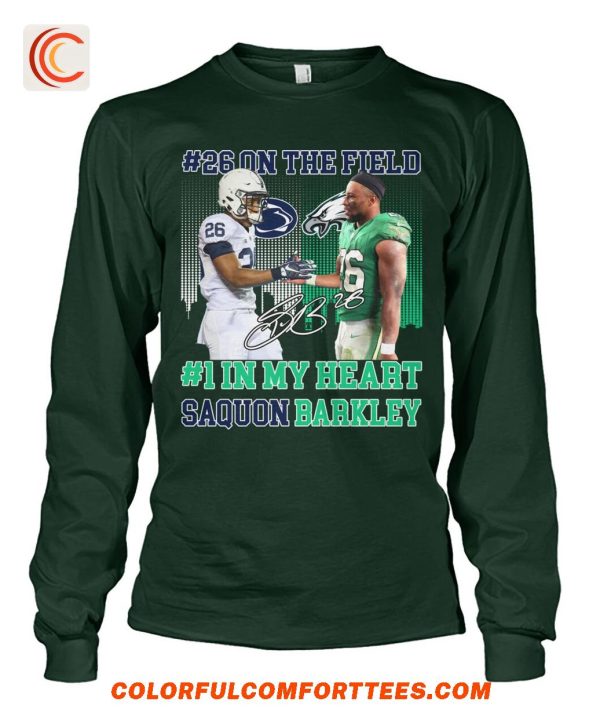 26 On The Field 1 In My Heart Saquon Barkley For Fans Shirt