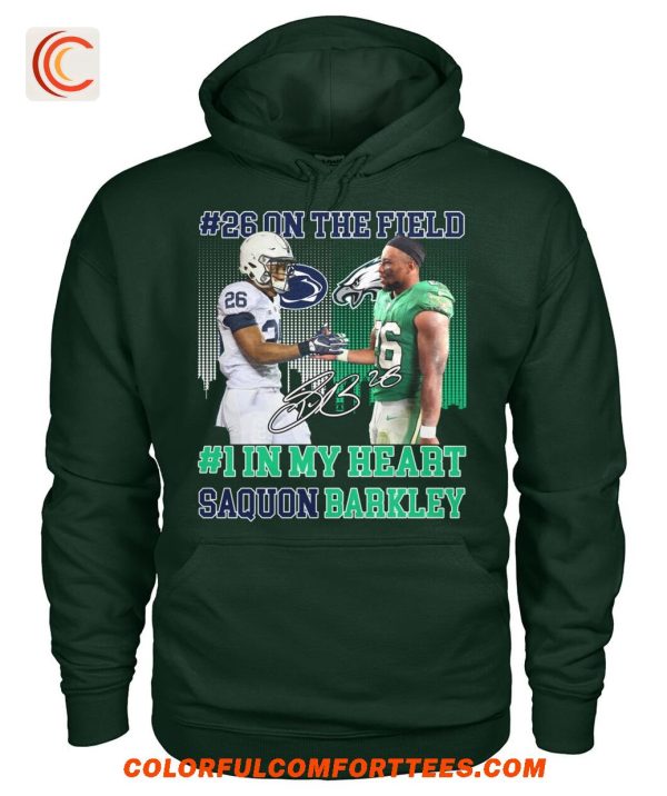 26 On The Field 1 In My Heart Saquon Barkley For Fans Shirt