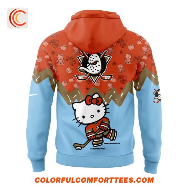 Anaheim Ducks x Hello Kitty 2025 New Hoodie