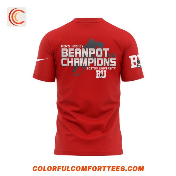 Boston University Men’s Ice Hockey Beanpot Champion For Fans T-Shirt