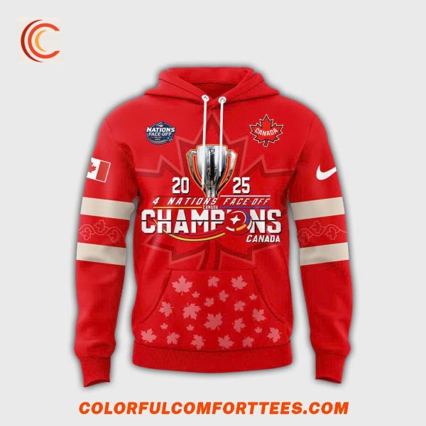 Canada Hockey 4 Nations Face-Off 2025 Champions Limited Hoodie