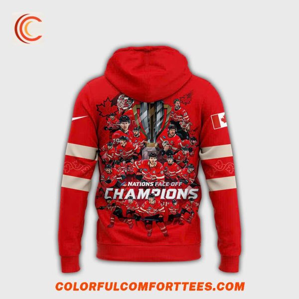 Canada Hockey 4 Nations Face-Off 2025 Champions Limited Hoodie