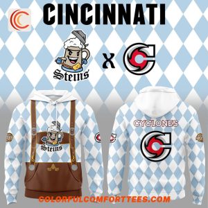 Cincinnati Cyclones Zinzinnati Steins Limited Edition 2025 Hoodie