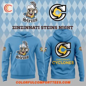 Cincinnati Cyclones Zinzinnati Steins Night New 2025 Hoodie