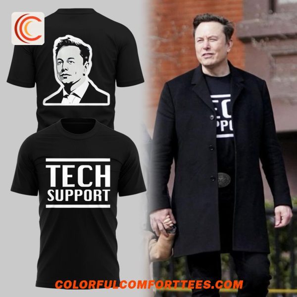 Elon Musk Tech Support 2025 Trending T-Shirt