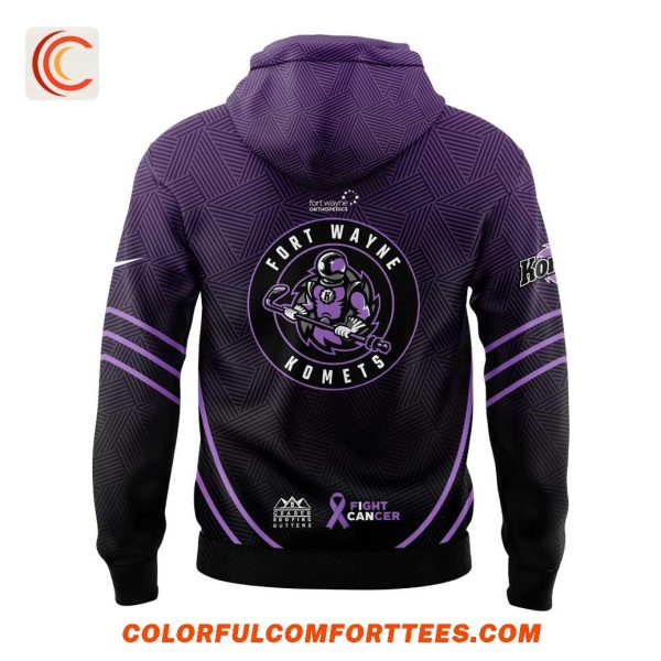 Fort Wayne Komets Fight Cancer Night Hoodie