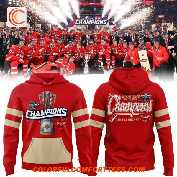 Hockey Canada Champions De La Confrontation De 4 Nations Hoodie