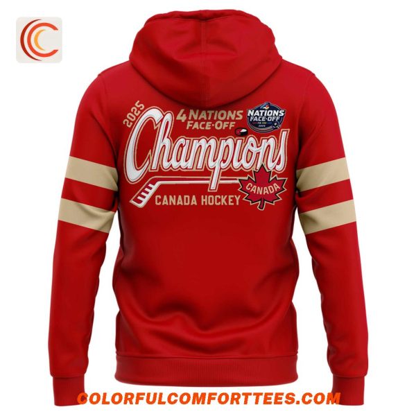 Hockey Canada Champions De La Confrontation De 4 Nations Hoodie