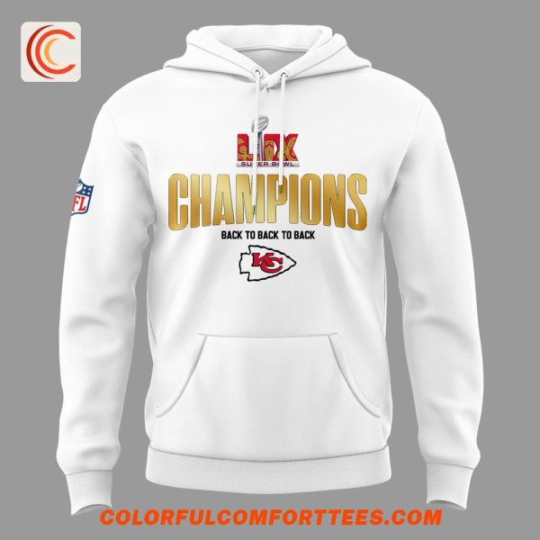 Kansas City Chiefs Champions Super Bowl Lix Back To Back Hoodie