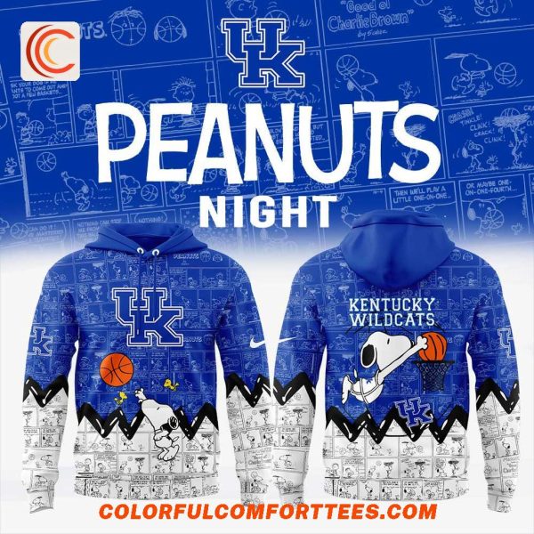 Kentucky Men Basketball 75th Anniversary of Peanuts Hoodie