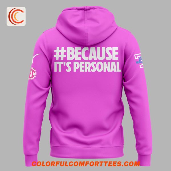 Lady Vols Basketball Fight Cancer 2025 For Fans Pink Hoodie