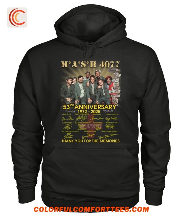 Mash 4077 53rd Anniversary 1972-2025 Thank You For The Memories T-Shirt