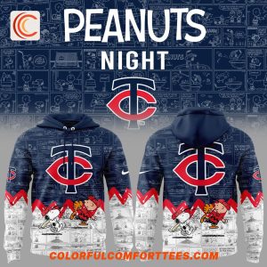 Minnesota Twins Peanuts 75th Anniversary New 2025 Hoodie