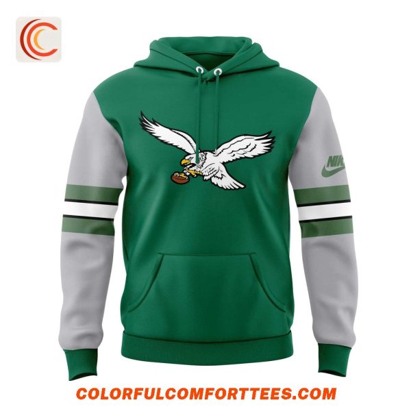 Philadelphia Eagles 2025 Super Bowl LIX Champions Club Green Gray Limited Hoodie