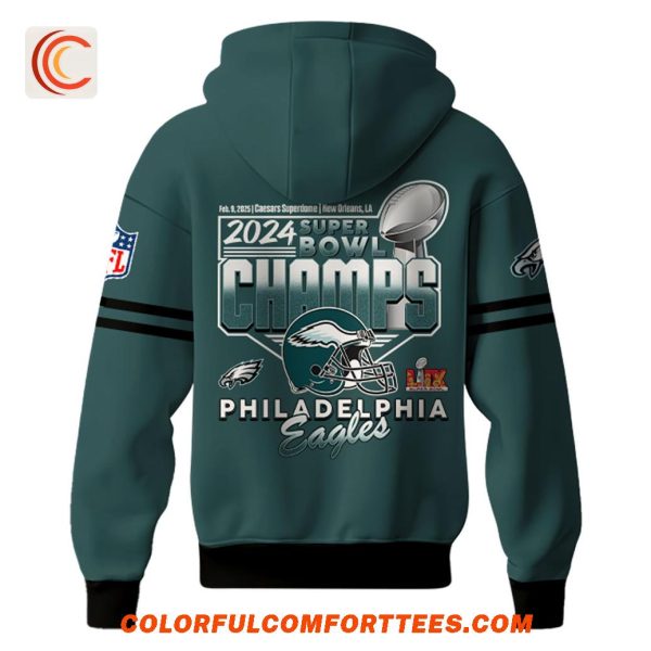 Philadelphia Eagles 2025 Super Bowl LIX Champions Hoodie