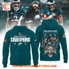 Philadelphia Eagles 2X 2025 Super Bowl Champions White Hoodie