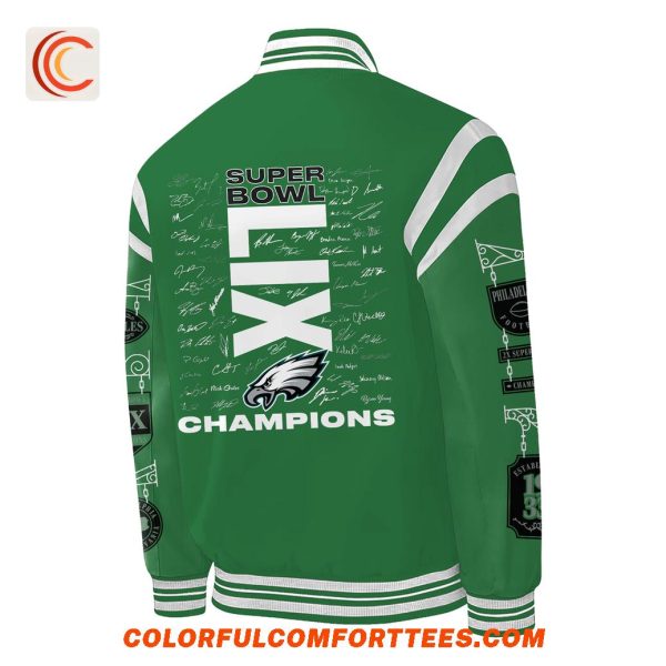 Philadelphia Eagles Super Bowl LIX Champions 2025 Baseball Jacket