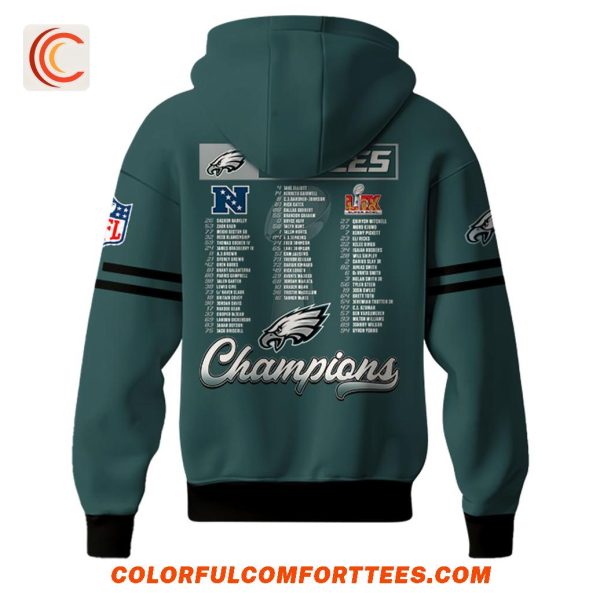 Philadelphia Eagles Super Bowl LIX Champions 2025 Hoodie