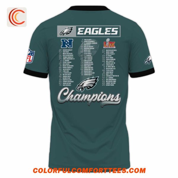 Philadelphia Eagles Super Bowl LIX Champions 2025 T-Shirt