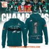 Philadelphia Eagles 2025 Super Bowl LIX Champions Green Hoodie