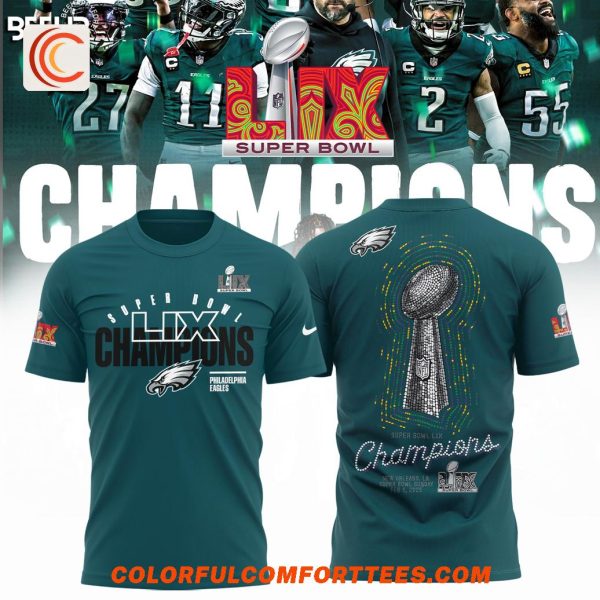 Philadelphia Eagles Super Bowl LIX Champions Club 2025 Premium Edition Hoodie