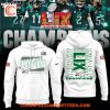 Philadelphia Eagles Super Bowl LIX Champions Club 2025 Premium Edition Hoodie