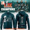 Philadelphia Eagles Super Bowl LIX Champions Team Signature White Hoodie