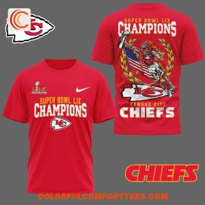 Super Bowl LIX Champions 2025 Winner Kansas City Chiefs T-Shirt