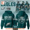 Philadelphia Eagles 2X 2025 Super Bowl Champions White Hoodie